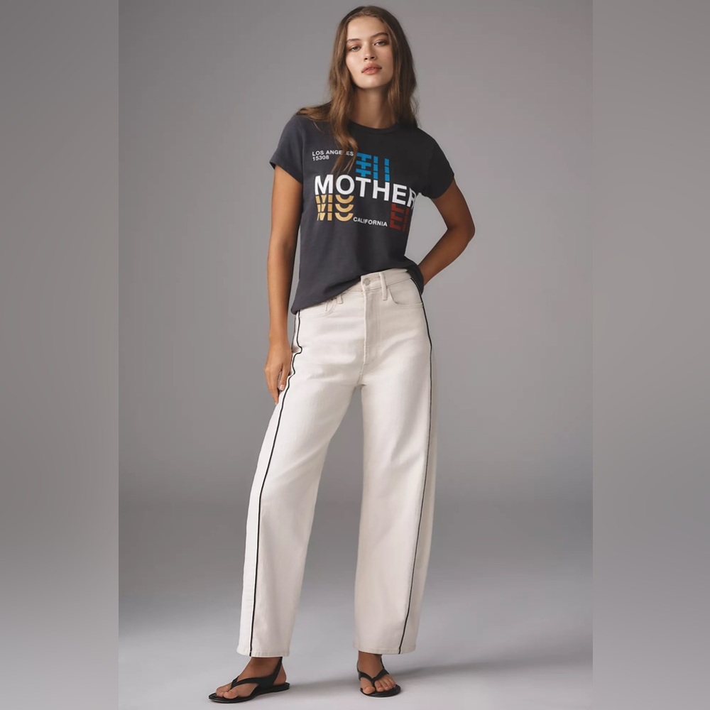 MOTHER Superior Half Pipe High Rise Ankle Jeans Act Natural Black 32 NWT 10 12